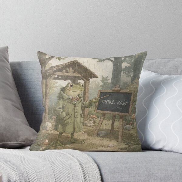 Item preview, Frog Weather Frog Forecasting Rain Again designed and sold by PictorialWhimsy.