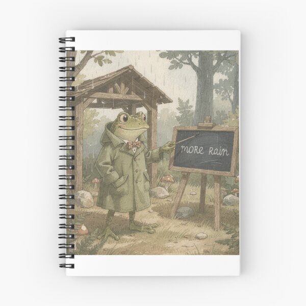 Item preview, Frog Weather Frog Forecasting Rain Again designed and sold by PictorialWhimsy.