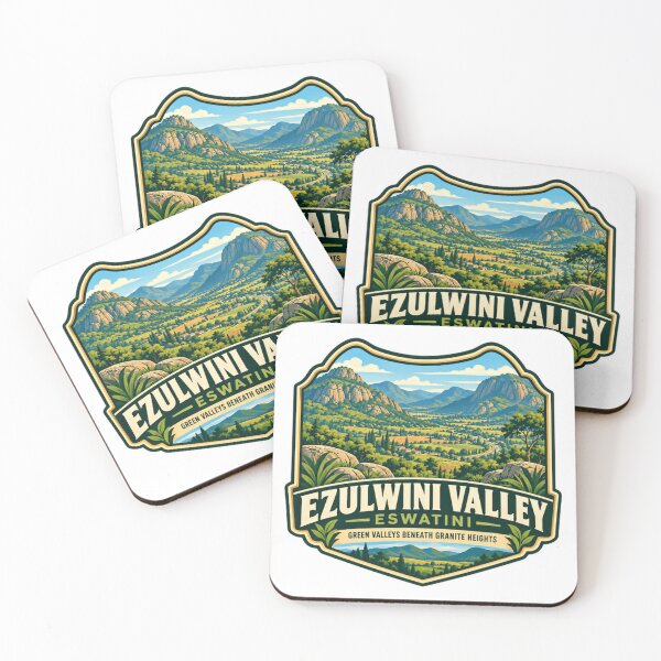 Item preview, Ezulwini Valley Eswatini Green Valleys Beneath Granite Heights African Travel Destination designed and sold by JonesFlora2025.