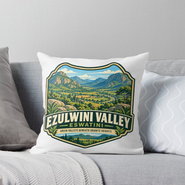 Item preview, Ezulwini Valley Eswatini Green Valleys Beneath Granite Heights African Travel Destination designed and sold by JonesFlora2025.