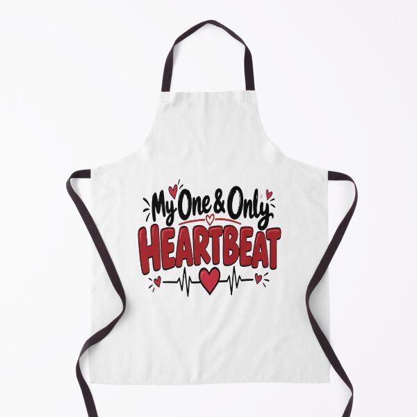 Item preview, My One & Only Heartbeat – Romantic Love Heart design  designed and sold by Lovestickerco.