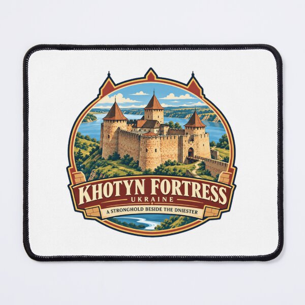 Item preview, Khotyn Fortress Ukraine A Stronghold Beside The Dniester Ukrainian History Travel designed and sold by JonesFlora2025.
