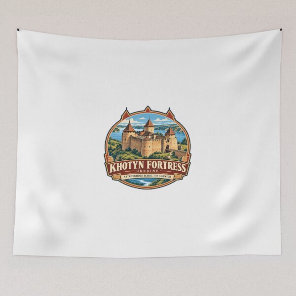 Item preview, Khotyn Fortress Ukraine A Stronghold Beside The Dniester Ukrainian History Travel designed and sold by JonesFlora2025.