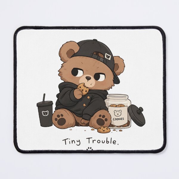 Item preview, Tiny Trouble Cookie Thief Bear designed and sold by Day1-TN.