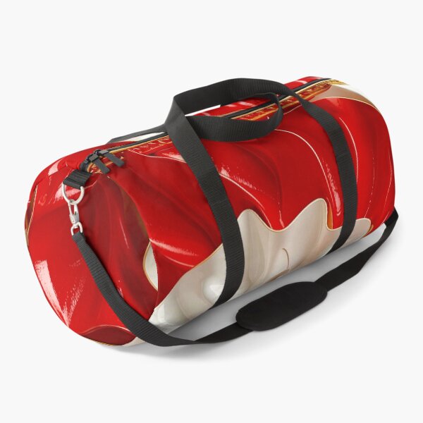 Item preview, Ruby Red and Ivory Porcelain Waves designed and sold by Vicky Brago-Mitchell®.
