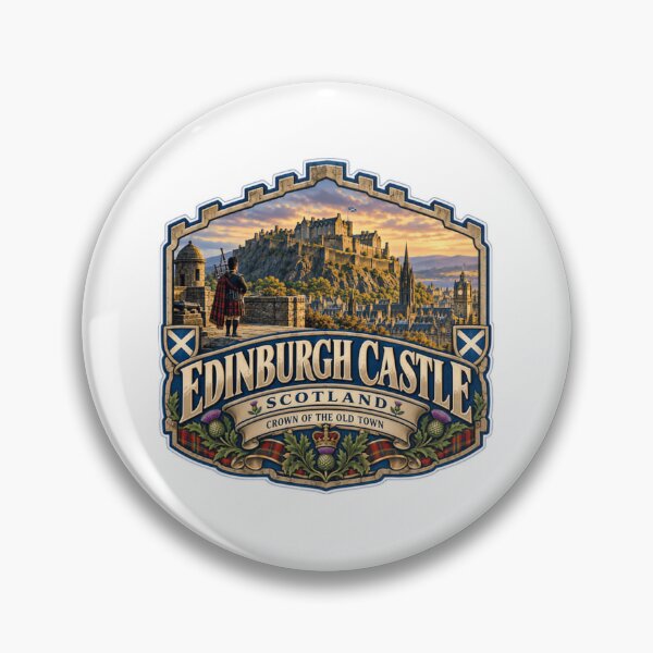 Item preview, Edinburgh Castle Scotland Crown Of The Old Town Scottish Heritage Travel designed and sold by JonesFlora2025.