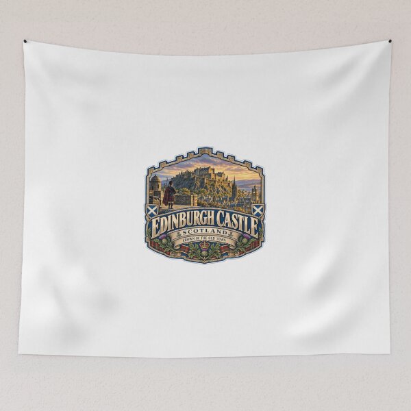 Item preview, Edinburgh Castle Scotland Crown Of The Old Town Scottish Heritage Travel designed and sold by JonesFlora2025.