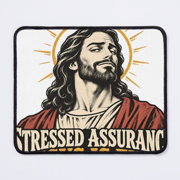 Item preview, Stressed Assurance Jesus is Fine Funny Vintage Jesus Shirt designed and sold by GloryandFame.