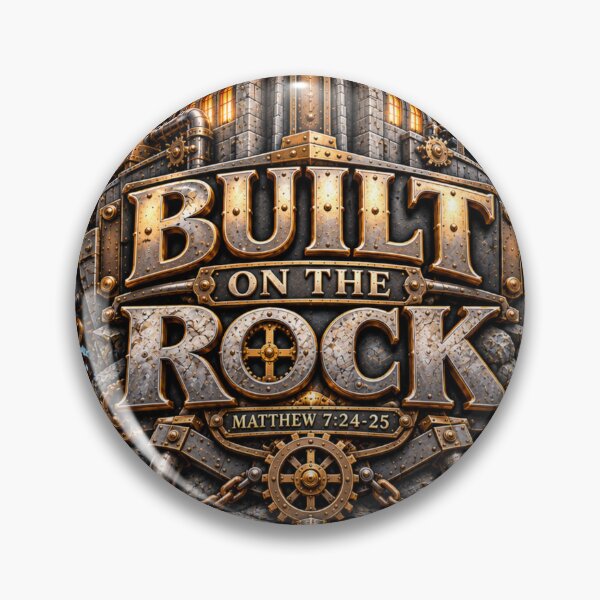 Item preview, Built in the Rock, Christian Steampunk Style designed and sold by TheBibleStop.