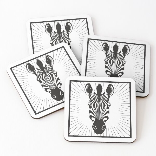 Item preview, Zebra Head Animal Sunburst Geometric  designed and sold by HYPNK.
