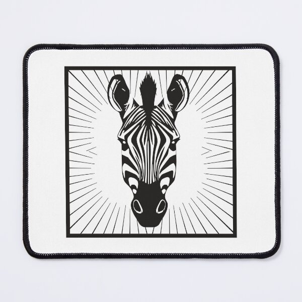 Item preview, Zebra Head Animal Sunburst Geometric designed and sold by HYPNK.