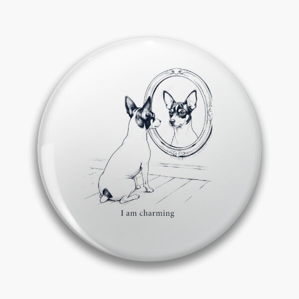 Item preview, Toy Fox Terrier I Am Charming Mirror Meme Dog Lover designed and sold by dian-rody-crest.