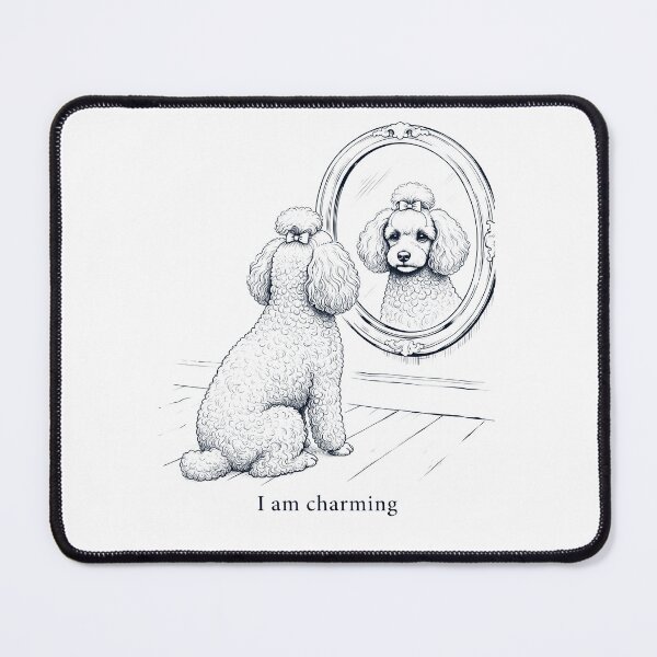 Item preview, Toy Poodle I Am Charming Mirror Meme Dog Lover designed and sold by dian-rody-crest.