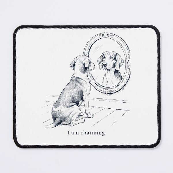 Item preview, Treeing Walker Coonhound I Am Charming Mirror Meme Dog Lover designed and sold by dian-rody-crest.