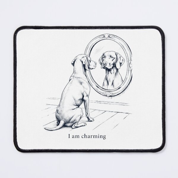 Item preview, Vizsla I Am Charming Mirror Meme Dog Lover designed and sold by dian-rody-crest.