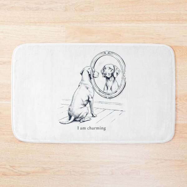 Item preview, Vizsla I Am Charming Mirror Meme Dog Lover designed and sold by dian-rody-crest.