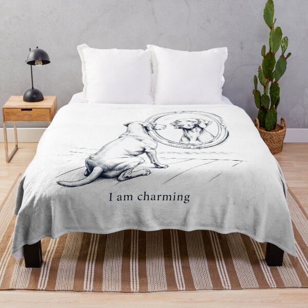 Item preview, Vizsla I Am Charming Mirror Meme Dog Lover designed and sold by dian-rody-crest.