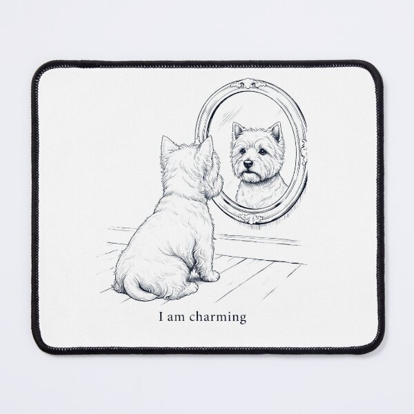Item preview, West Highland White Terrier I Am Charming Mirror Meme Dog Lover designed and sold by dian-rody-crest.