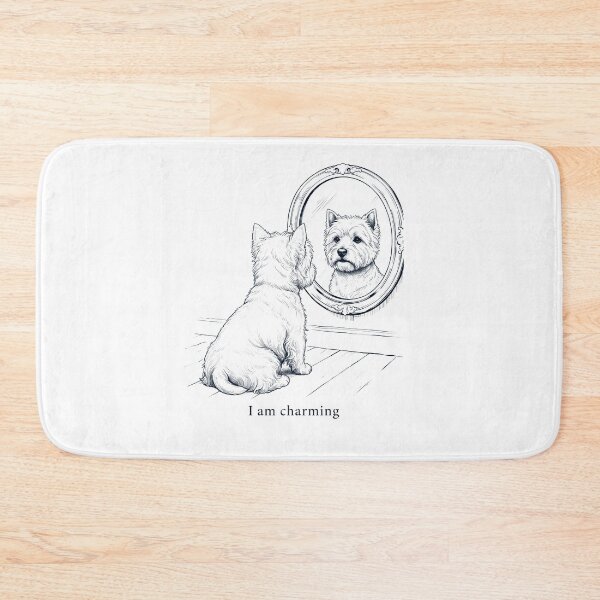 Item preview, West Highland White Terrier I Am Charming Mirror Meme Dog Lover designed and sold by dian-rody-crest.
