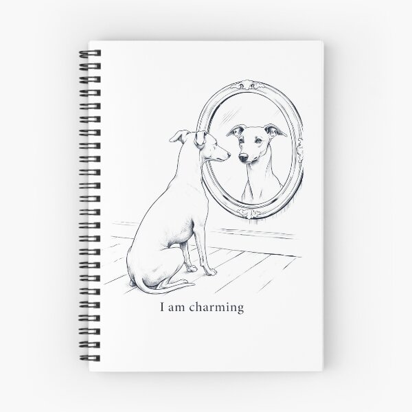 Item preview, Whippet I Am Charming Mirror Meme Dog Lover designed and sold by dian-rody-crest.