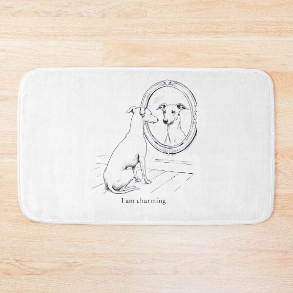 Item preview, Whippet I Am Charming Mirror Meme Dog Lover designed and sold by dian-rody-crest.