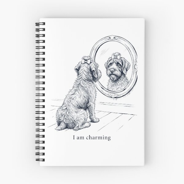 Item preview, Wirehaired Pointing Griffon I Am Charming Mirror Meme Dog Lover designed and sold by dian-rody-crest.