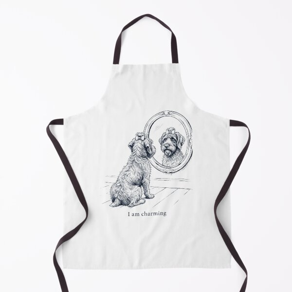 Item preview, Wirehaired Pointing Griffon I Am Charming Mirror Meme Dog Lover designed and sold by dian-rody-crest.
