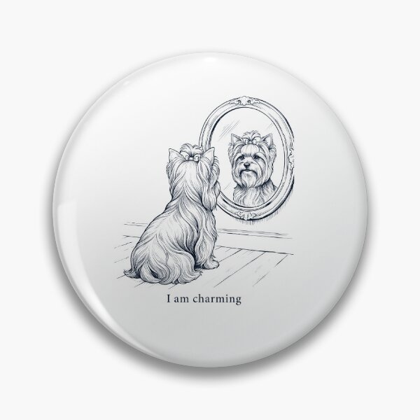 Item preview, Yorkshire Terrier I Am Charming Mirror Meme Dog Lover designed and sold by dian-rody-crest.