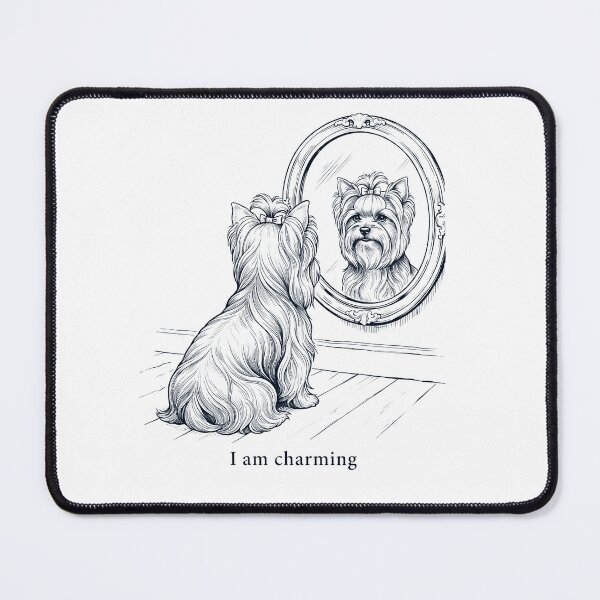 Item preview, Yorkshire Terrier I Am Charming Mirror Meme Dog Lover designed and sold by dian-rody-crest.