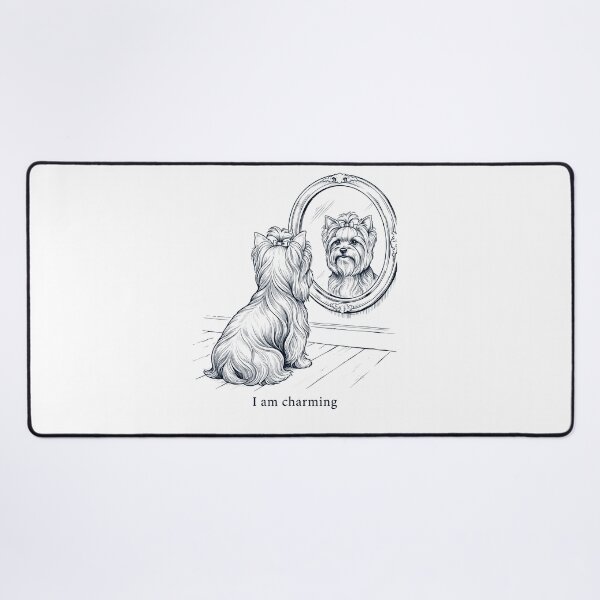 Item preview, Yorkshire Terrier I Am Charming Mirror Meme Dog Lover designed and sold by dian-rody-crest.