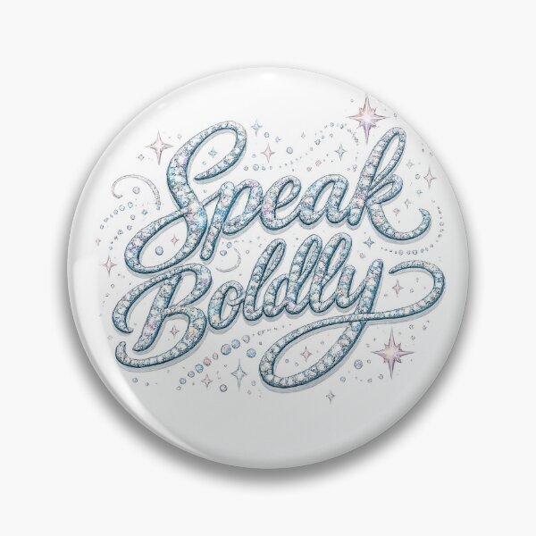 Item preview, Speak Boldly Sparkly Glam Typography Confident Quote Rhinestone Style Art designed and sold by inkoutninja.