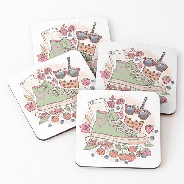 Item preview, Retro Strawberry Boba designed and sold by lifeinspired4u.