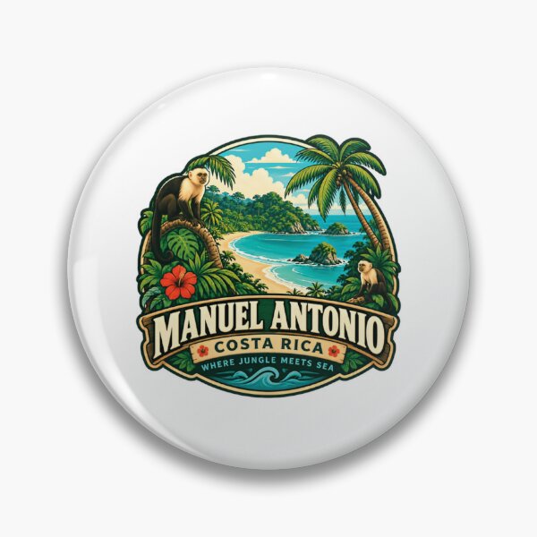 Item preview, Manuel Antonio Costa Rica Where Jungle Meets Sea Travel Vacation Tourist National Park Tropical Beach designed and sold by JonesFlora2025.