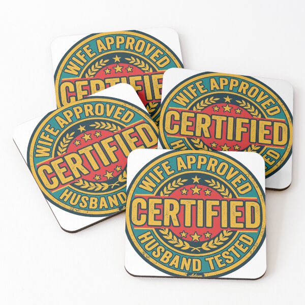 Item preview, Wife Approved Husband Tested Stamp designed and sold by Adom-Fashon.