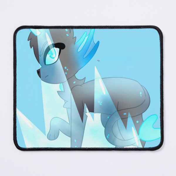 Item preview, Cyan Ice Crystal Alien Cat Cartoon designed and sold by Ftahehasane.