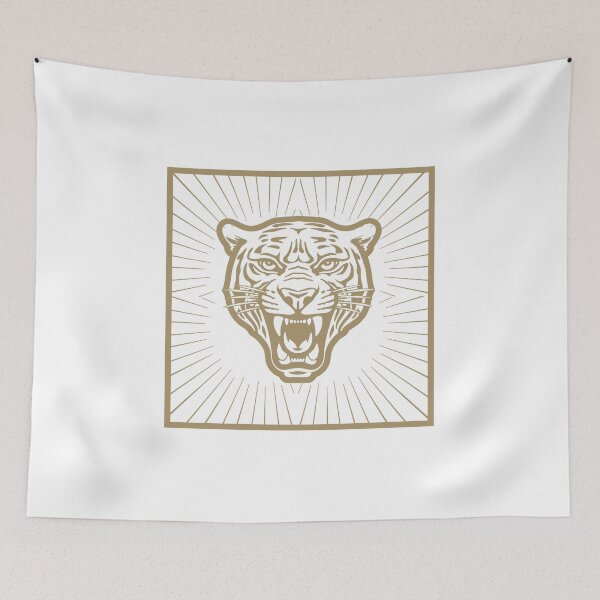 Item preview, Roaring Tiger Head Fierce Gold designed and sold by HYPNK.
