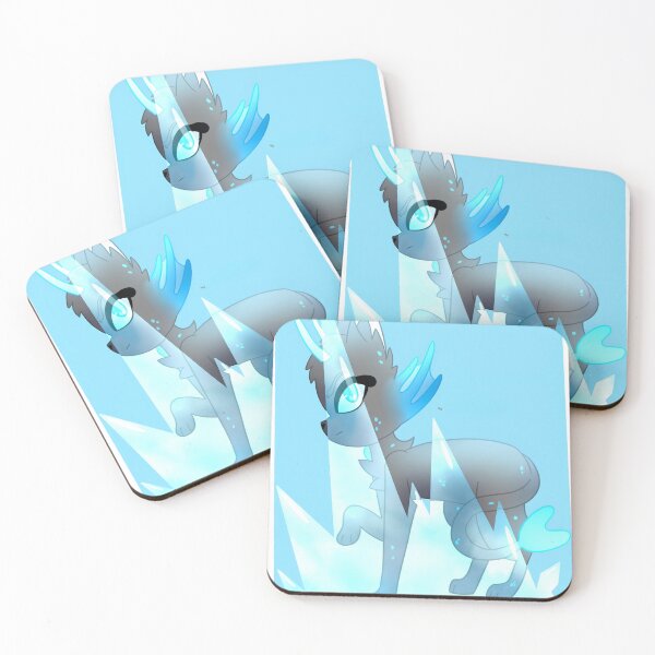 Item preview, Cyan Ice Crystal Alien Cat Cartoon designed and sold by Ftahehasane.