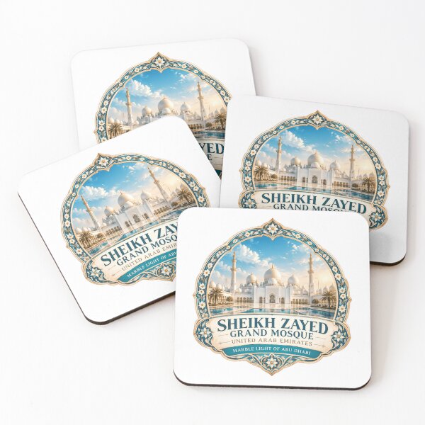Item preview, Sheikh Zayed Grand Mosque United Arab Emirates Marble Light Of Abu Dhabi Travel Vacation Souvenir Landmark designed and sold by JonesFlora2025.