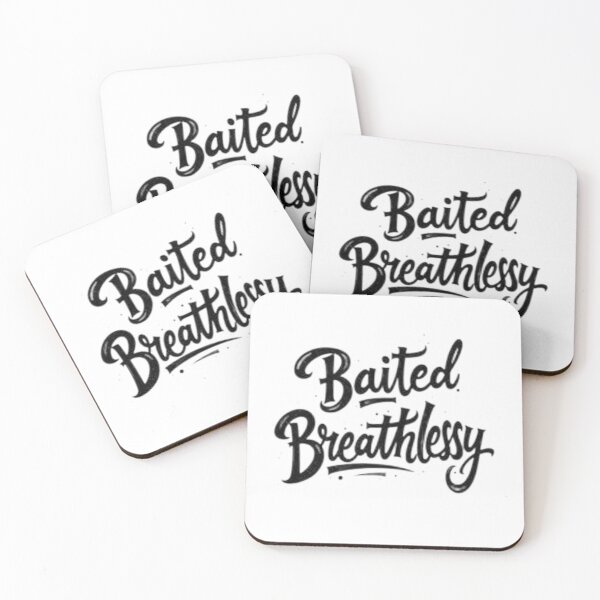 Item preview, Baited Breathlessly - Fishing Motto Hand Lettering designed and sold by Qubivibe.