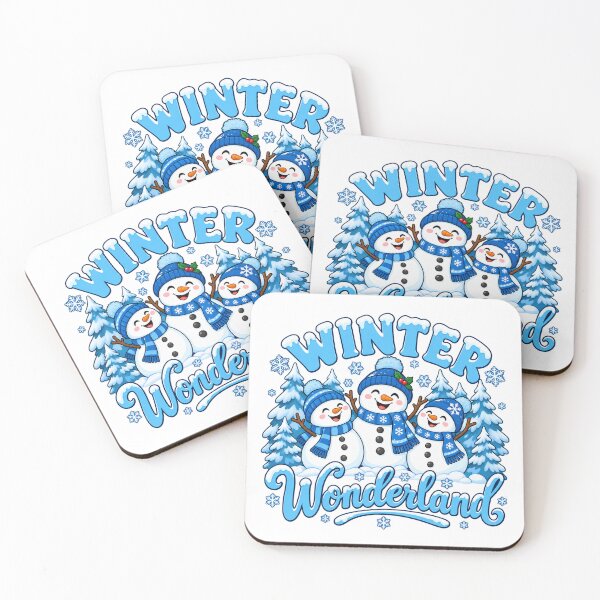 Item preview, Winter Wonderland Snowman Trio in Blue designed and sold by skyartdesign.