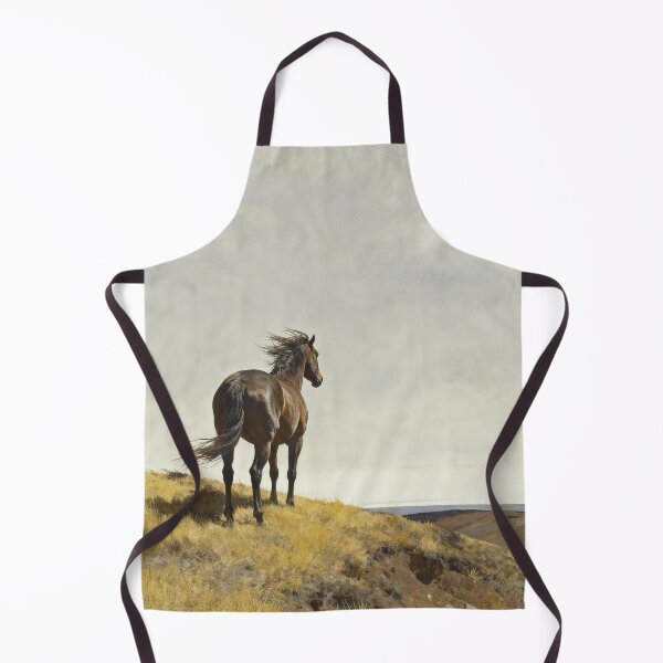 Item preview, Brown Horse on Golden Hill Looking Far designed and sold by KAMOCHI Art.