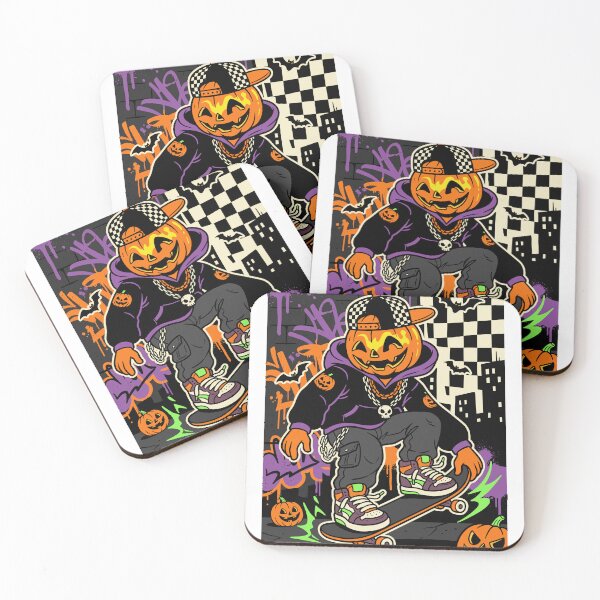 Item preview, Pumpkin Head Skater Streetwear Halloween designed and sold by Ranpict.