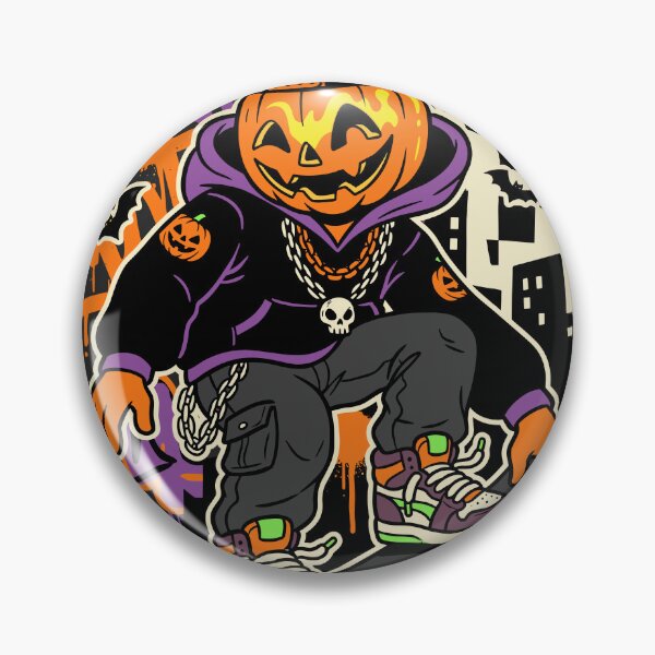 Item preview, Pumpkin Head Skater Streetwear Halloween designed and sold by Ranpict.