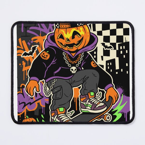 Item preview, Pumpkin Head Skater Streetwear Halloween designed and sold by Ranpict.