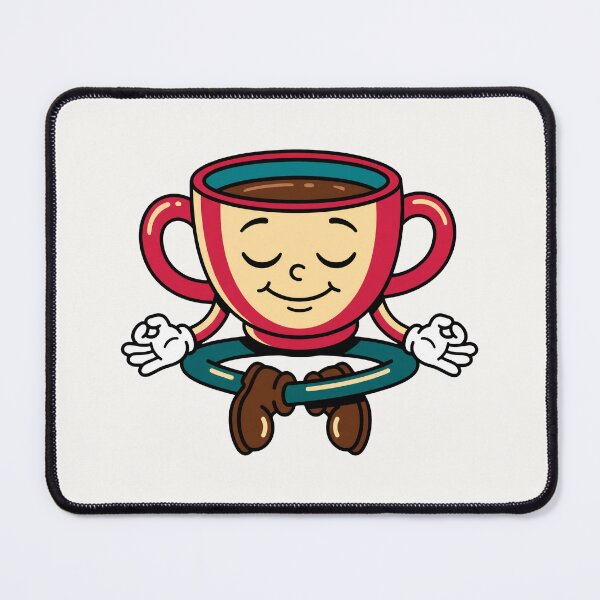 Item preview, Vintage Cartoon Meditating Coffee Cup Zen Retro 1930s designed and sold by pattman.