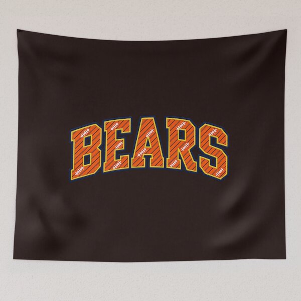 Item preview, Chicago-Football-Bears Text Graphic With Football Laces Pattern designed and sold by YAWO-PAE.
