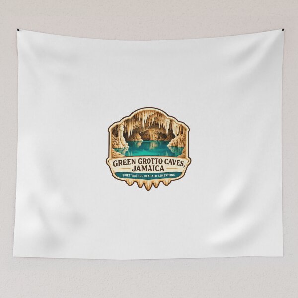 Item preview, Green Grotto Caves, Jamaica Quiet Waters Beneath Limestone Travel Vacation Tourist Souvenir designed and sold by JonesFlora2025.