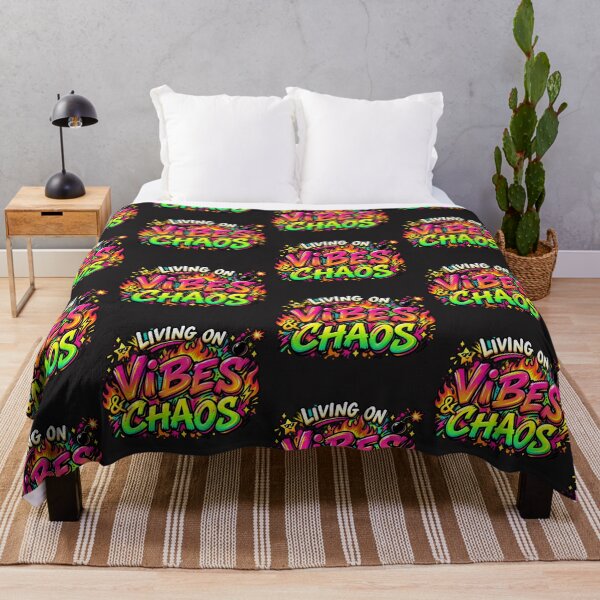 Item preview, Living on Vibes & Chaos designed and sold by HANG ON STUDIO .