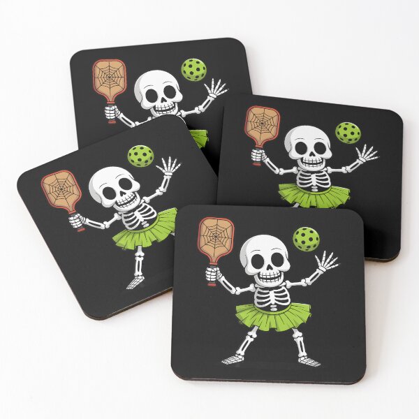 Item preview, Spooky Dink Spooky Pickleball Halloween Skeleton Sport designed and sold by ZariahNey.