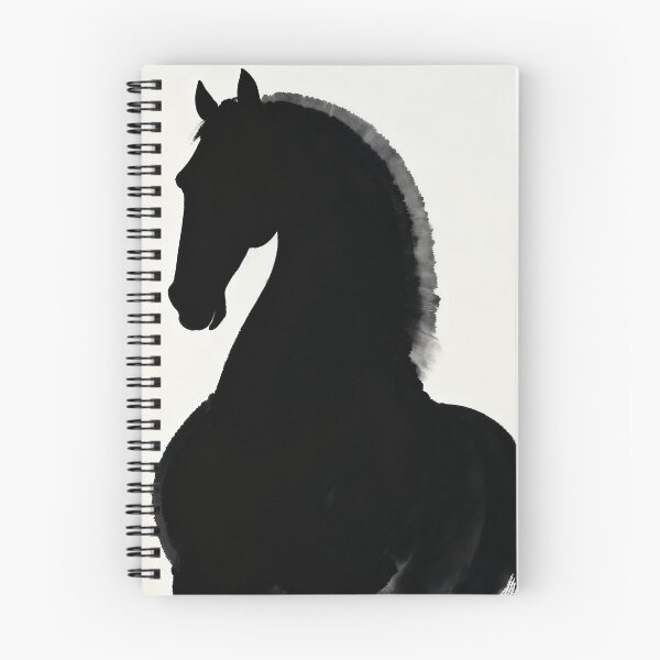 Item preview, Black Horse Ink Silhouette Minimal designed and sold by KAMOCHI Art.